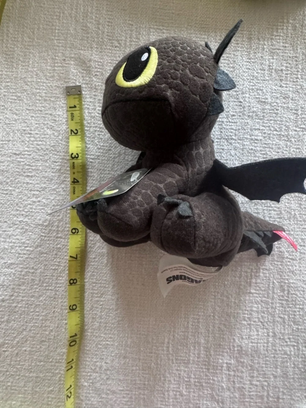 DreamWorks Dragons Toothless Plush Night Fury Soft Stuffed Toy